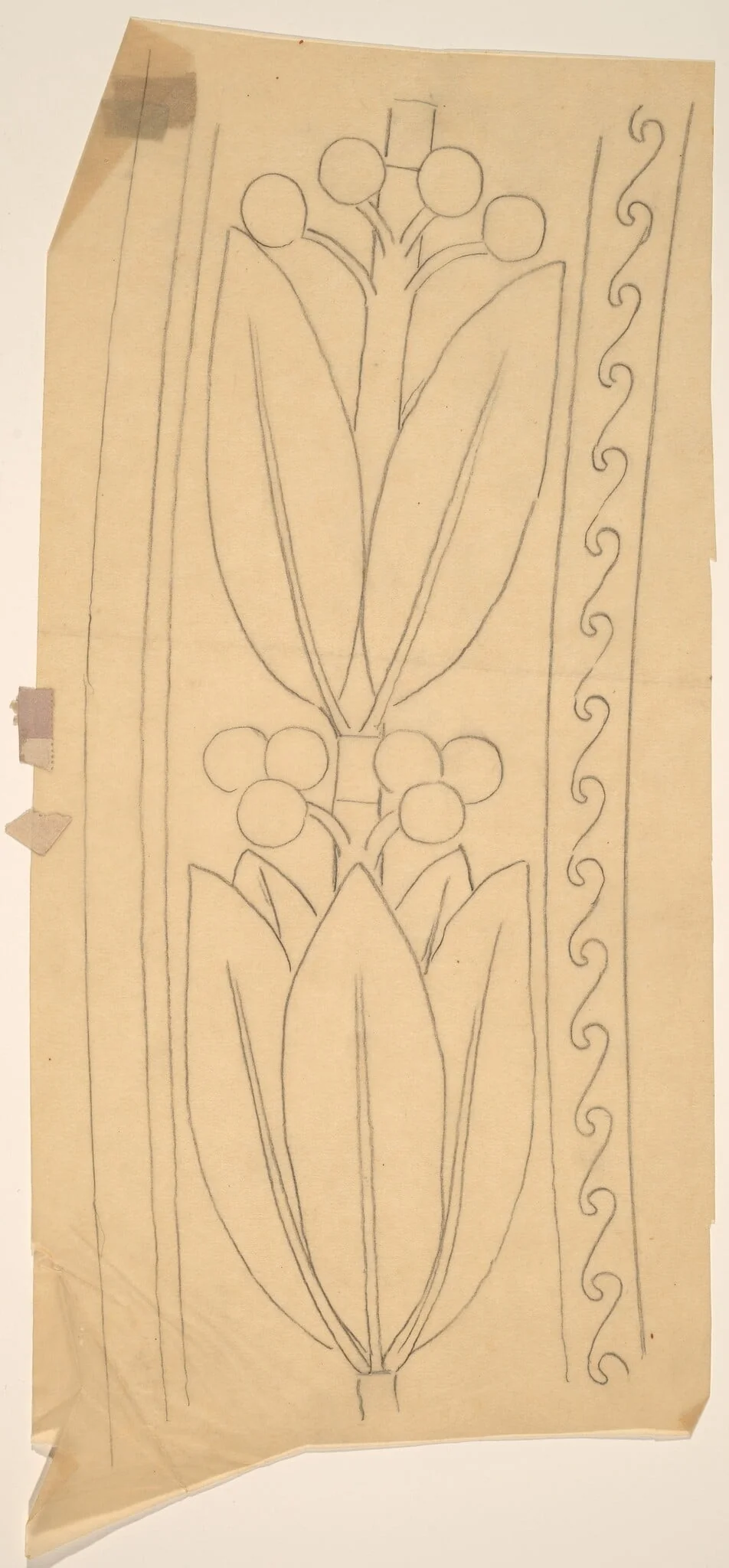 Tracing of a Border Design, detail