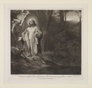 Christ Praying on the Mount of Olives, by Giovanni Volpato
