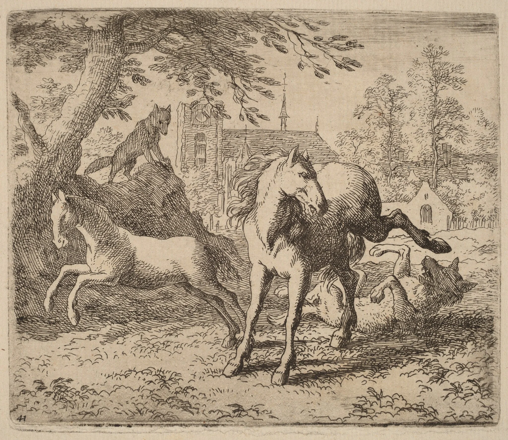 The Mare and the Wolf, detail