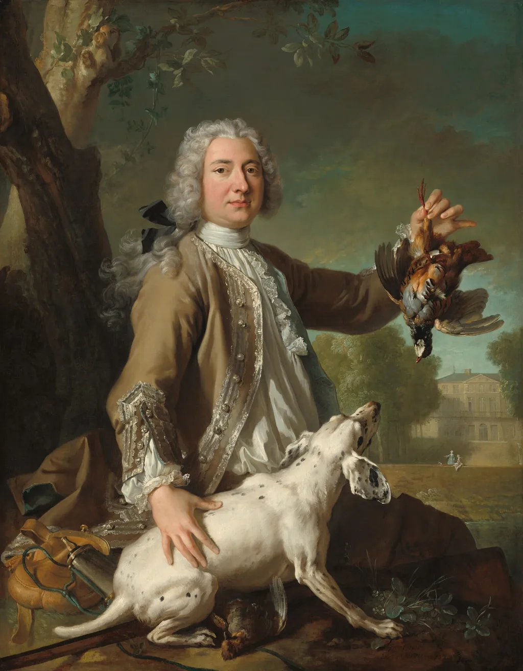 Henri Camille, Chevalier de Beringhen, by Jean-Baptiste Oudry, oil, 1722