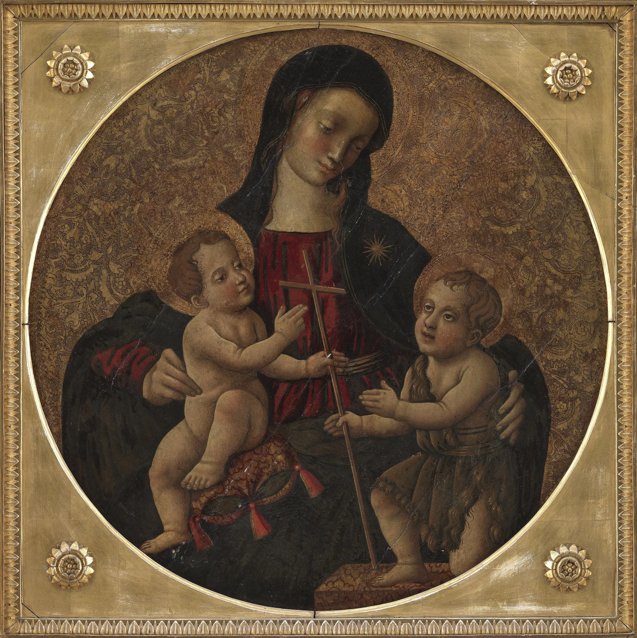Madonna med Barnet og Den hellige Johannes, detail