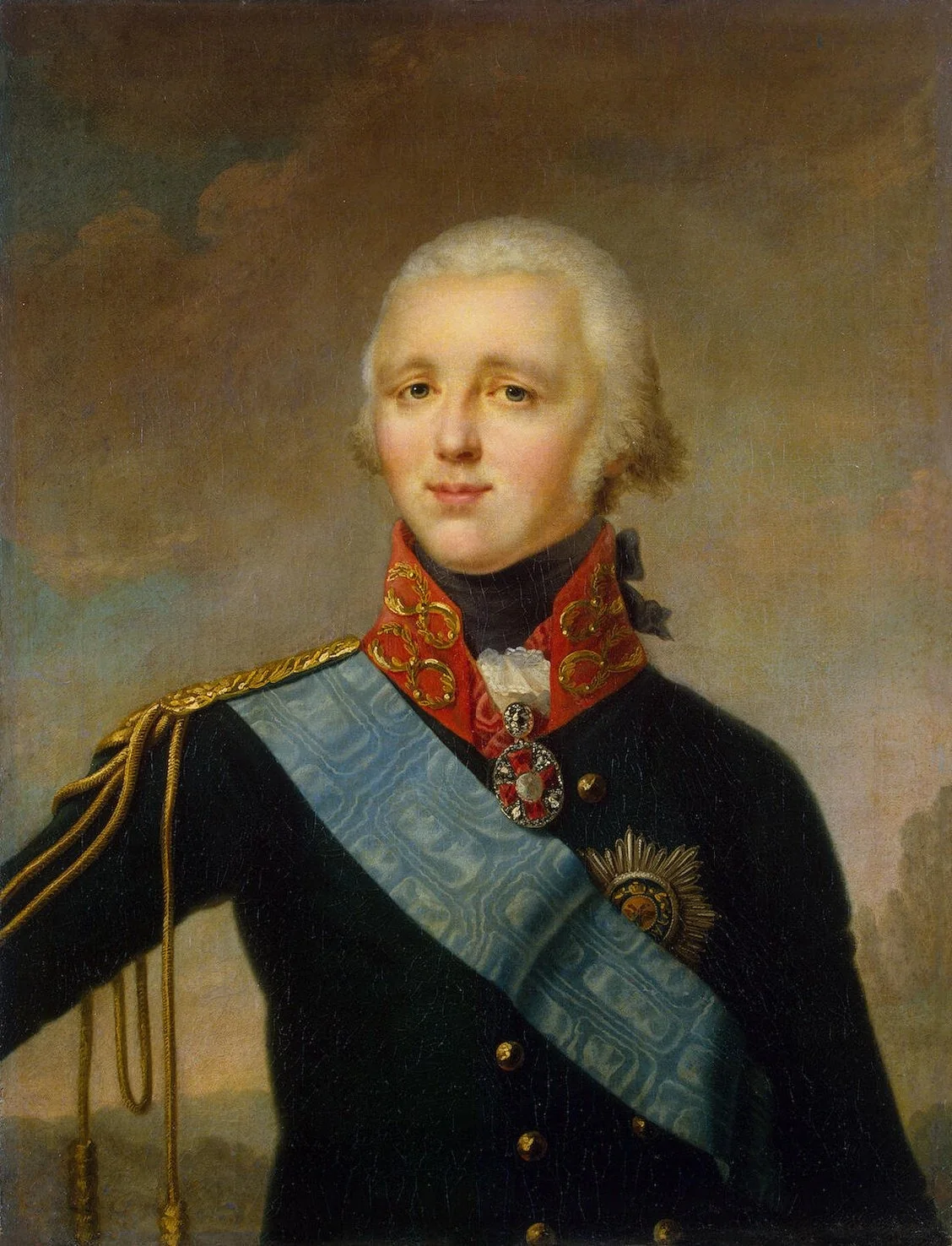 Portrait of Alexander I, detail