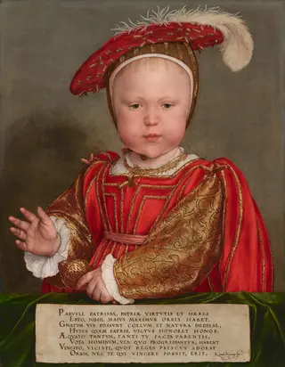 Edward VI as a Child, by Hans Holbein the Younger, oil, 1538