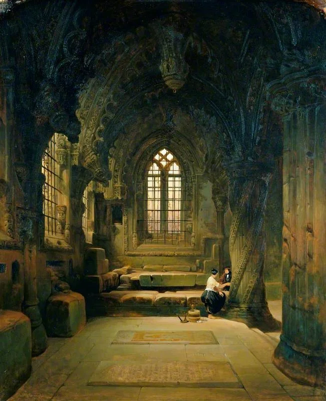 Entrance to the Crypt, Roslin Chapel, detail