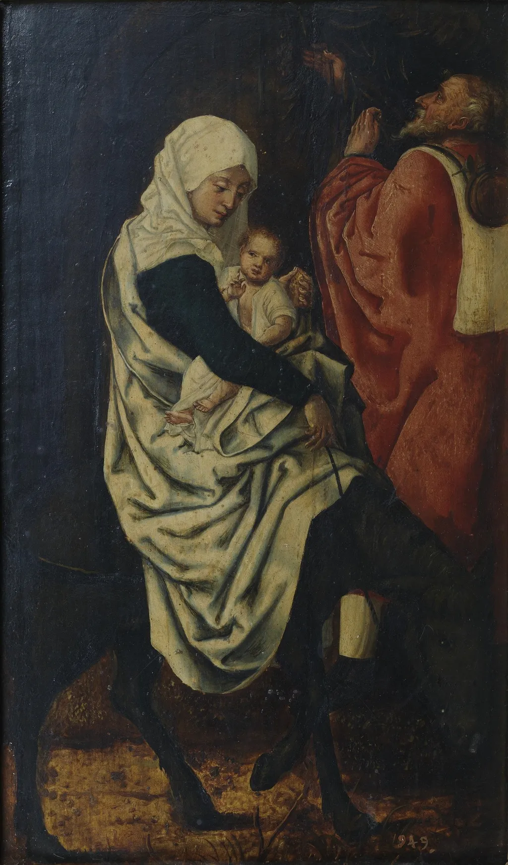 The Flight into Egypt, by Pieter Coecke van Aelst, oil, 1501