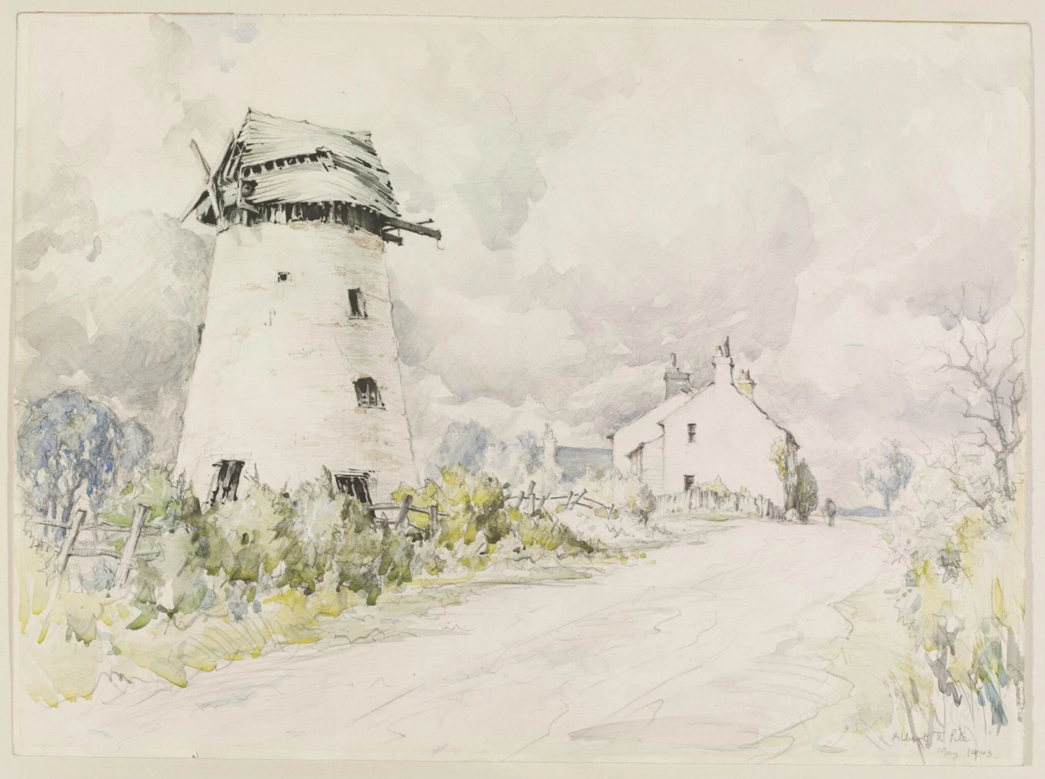 Windmill at Staining, near Blackpool, detail