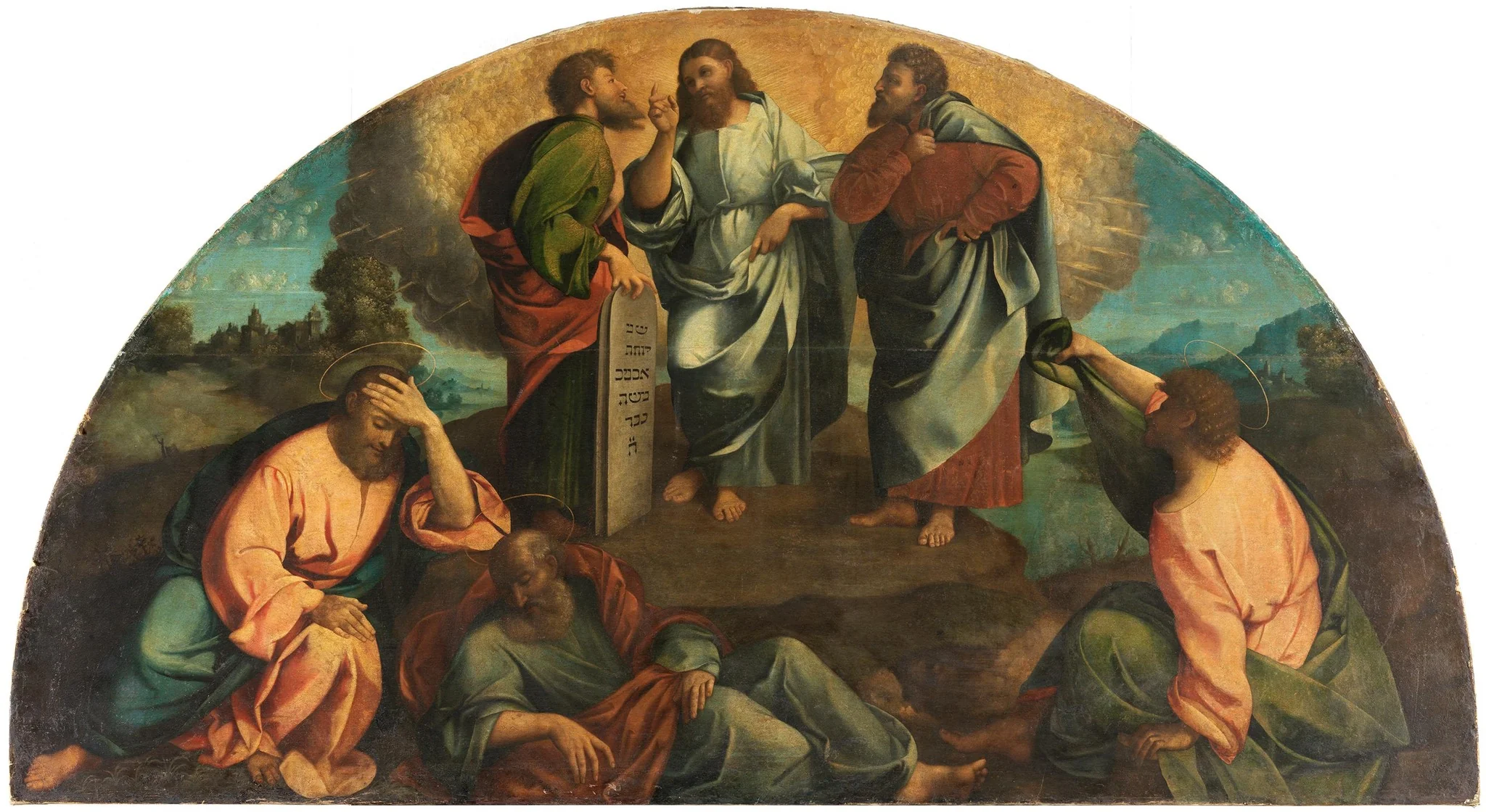 Transfiguration of Jesus (lunette), detail