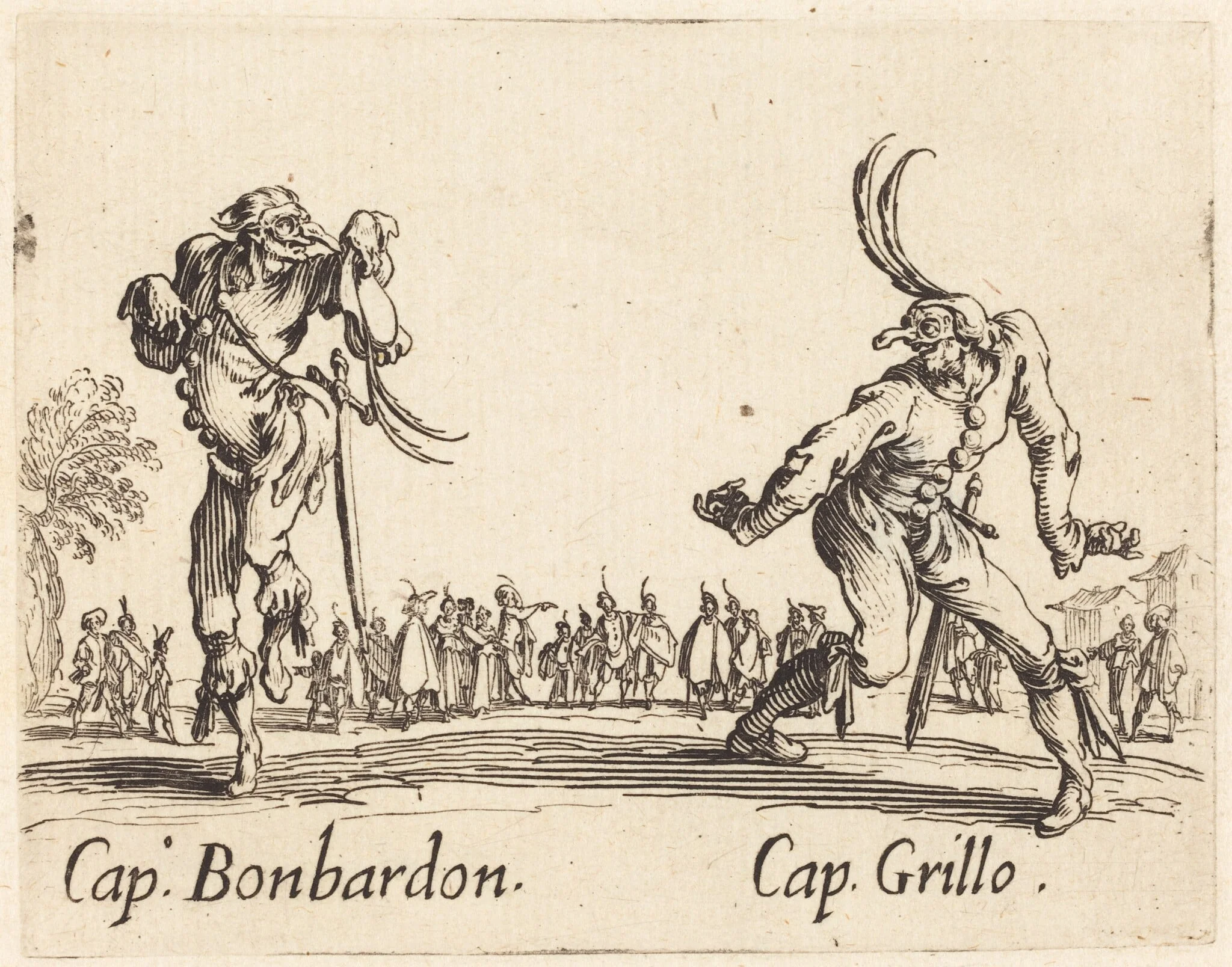 Cap. Bonbardon and Cap. Grillo, detail