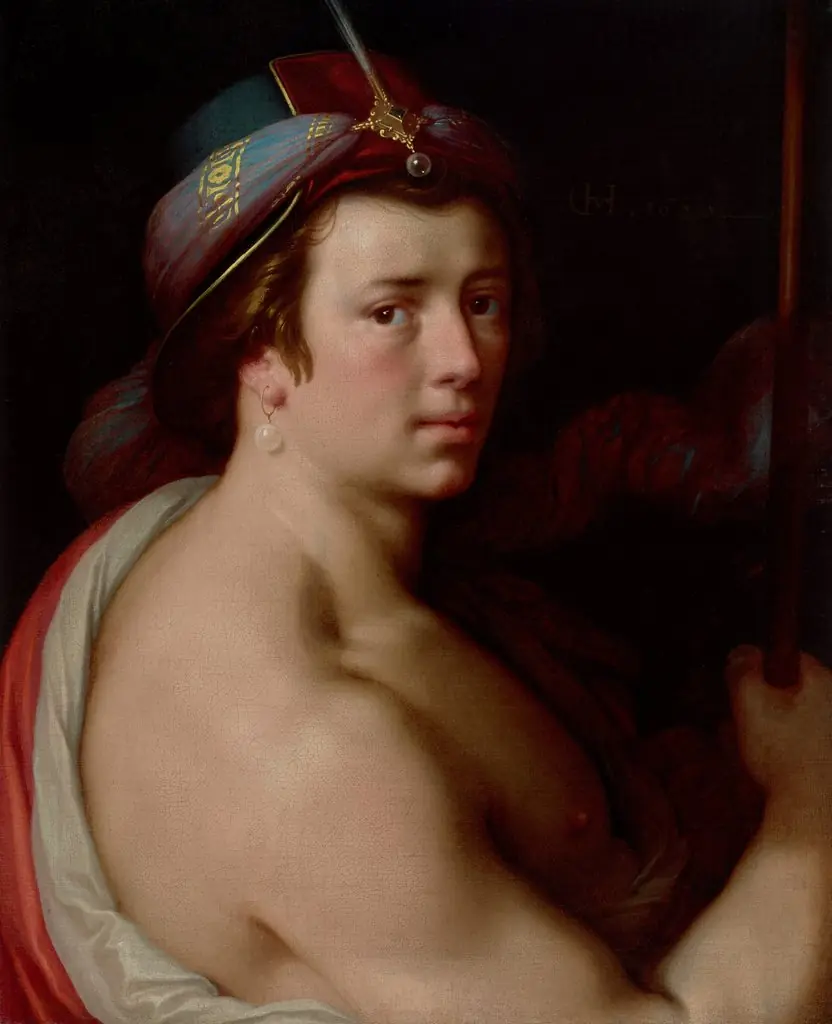 Adonis, by Cornelis van Haarlem, oil, 1620