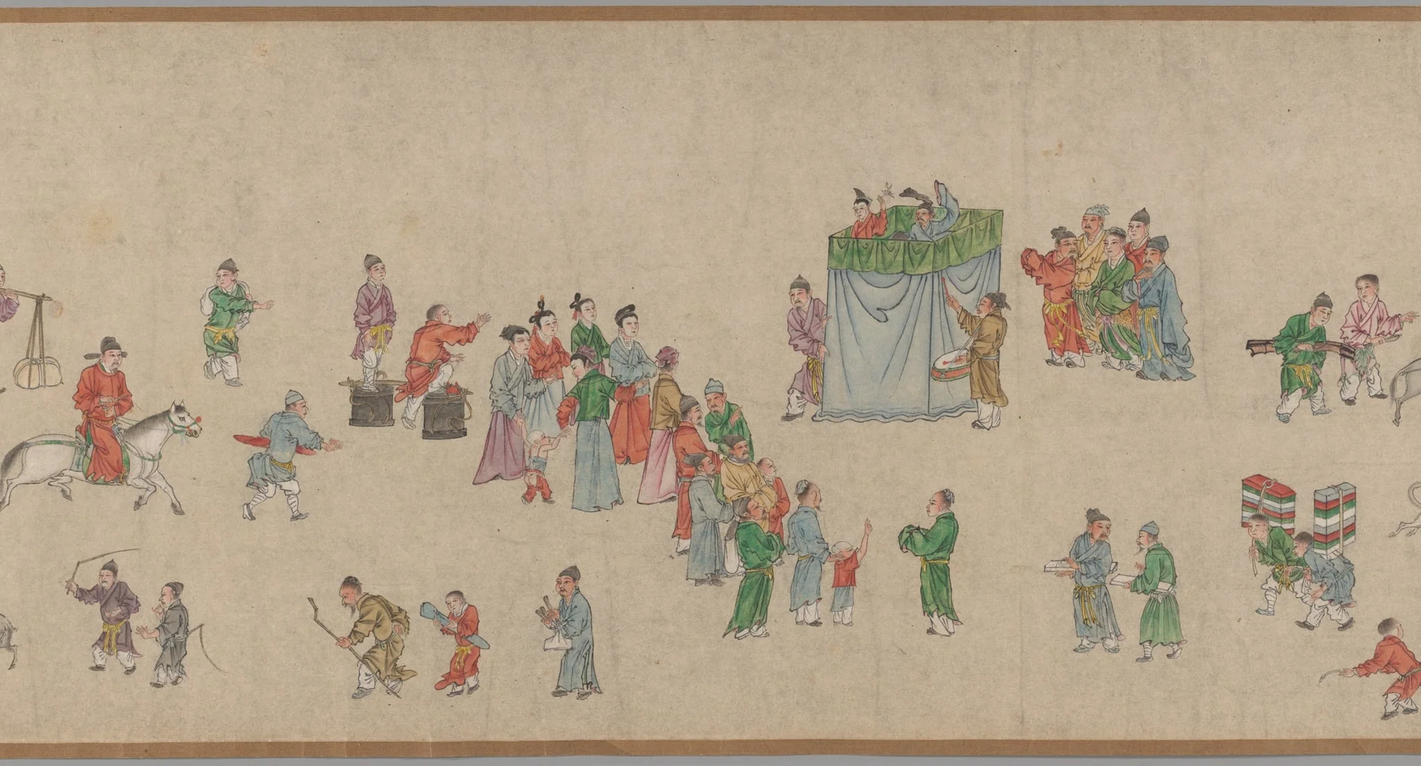 Street Scenes in Times of Peace 太平風會圖, detail