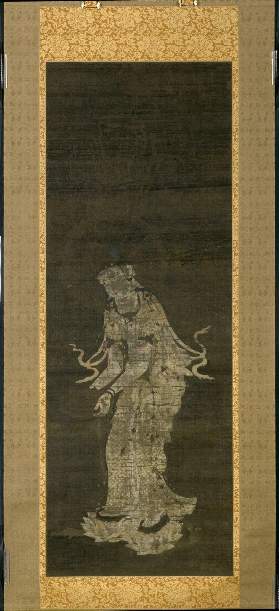The Bodhisattva Kannon, from the triptych Approach of the Amida Trinity, detail