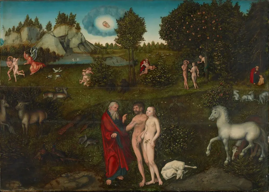 Paradise, by Lucas Cranach the Elder, oil, 1530
