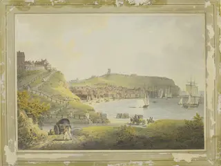 Scarborough from the South, by William Payne, watercolor, 1776