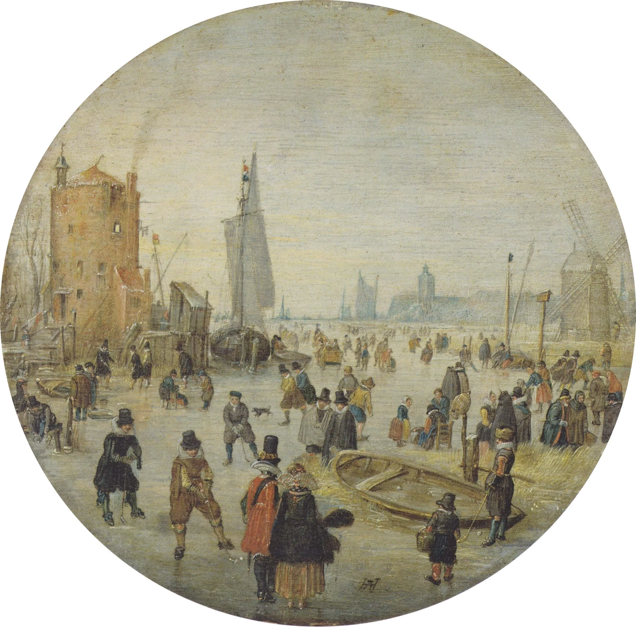 Winter landscape, detail