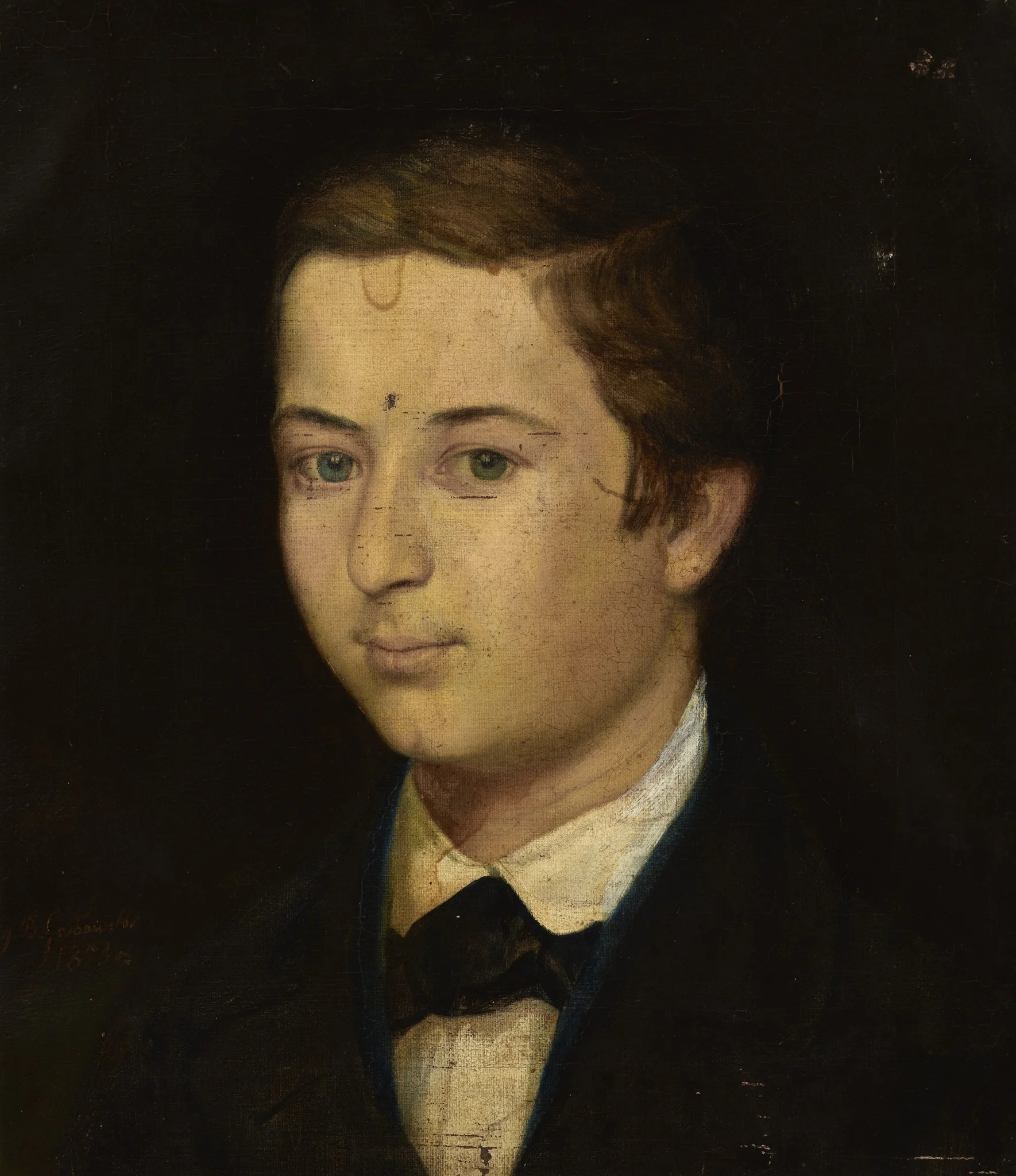 Portrait of Henryk Poller, detail