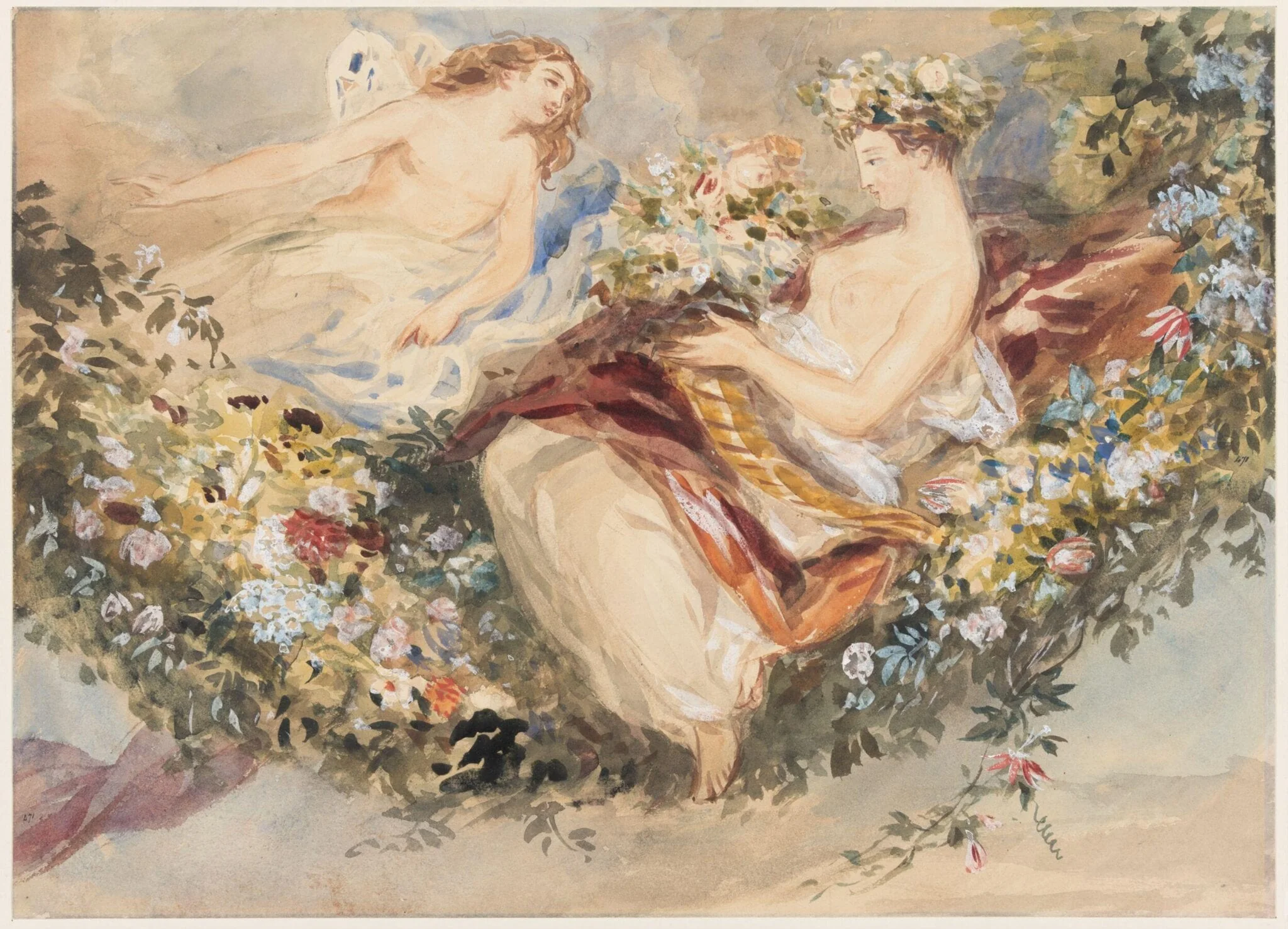 Flora and Zephyr, detail