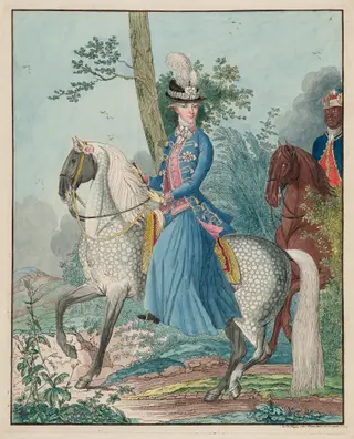 Frederica Sophia Wilhelmine, by Isaac Lodewijk de la Fargue van Nieuwland, watercolor, 1779