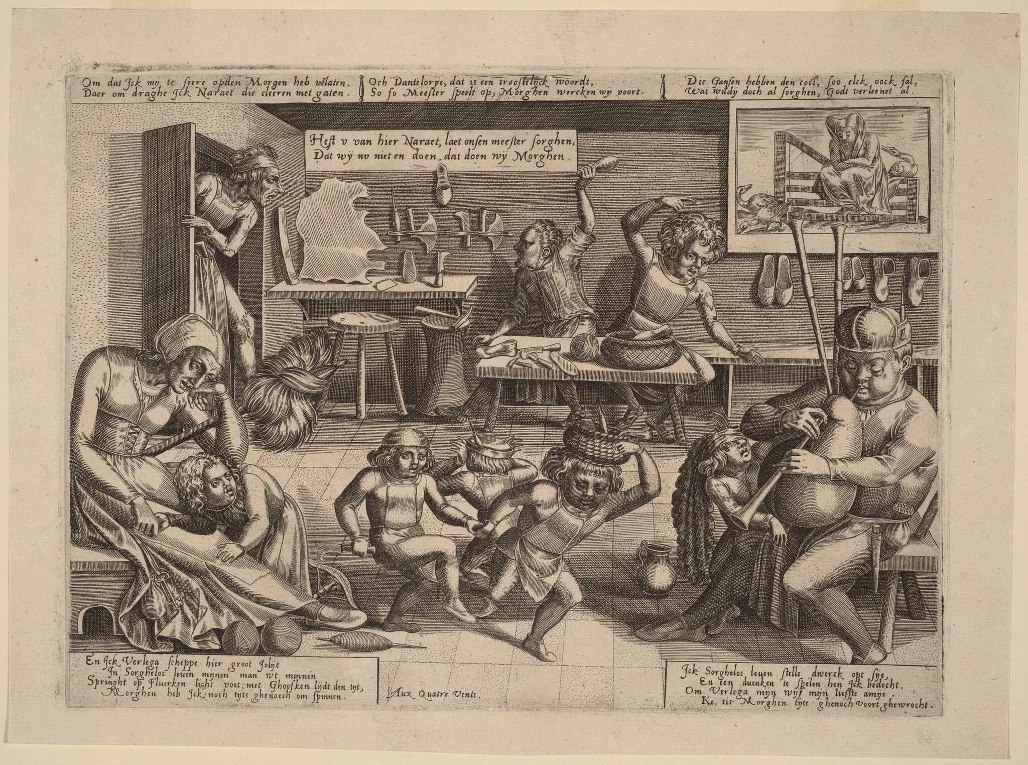 The Dissolute Household, detail