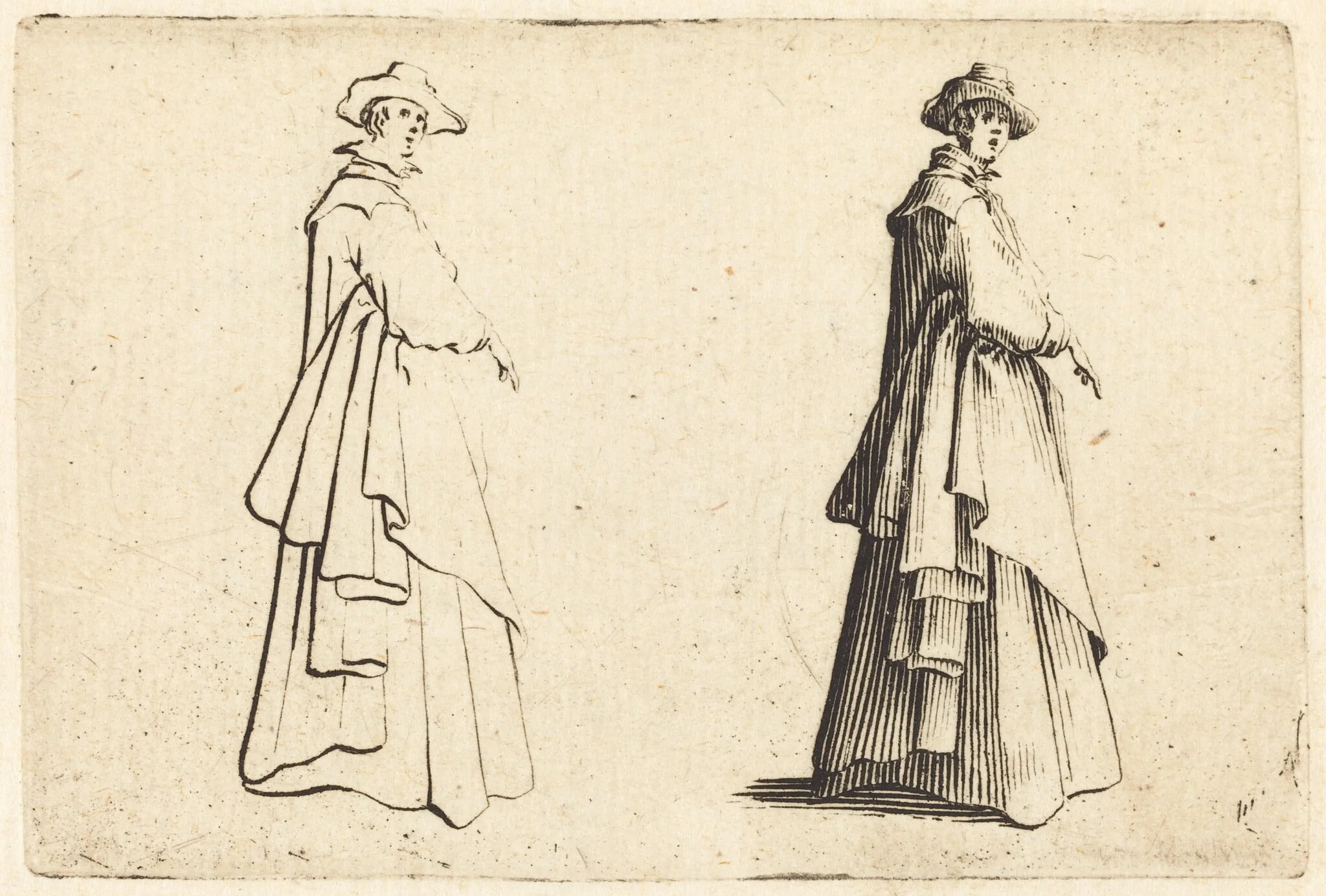 Lady in a Large Coat, detail