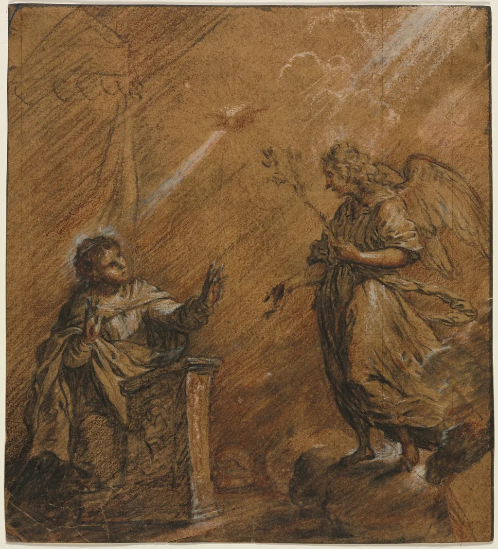 The Annunciation, by Johann Jakob von Sandrart, 1604