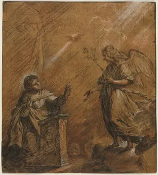 The Annunciation, by Johann Jakob von Sandrart, 1604