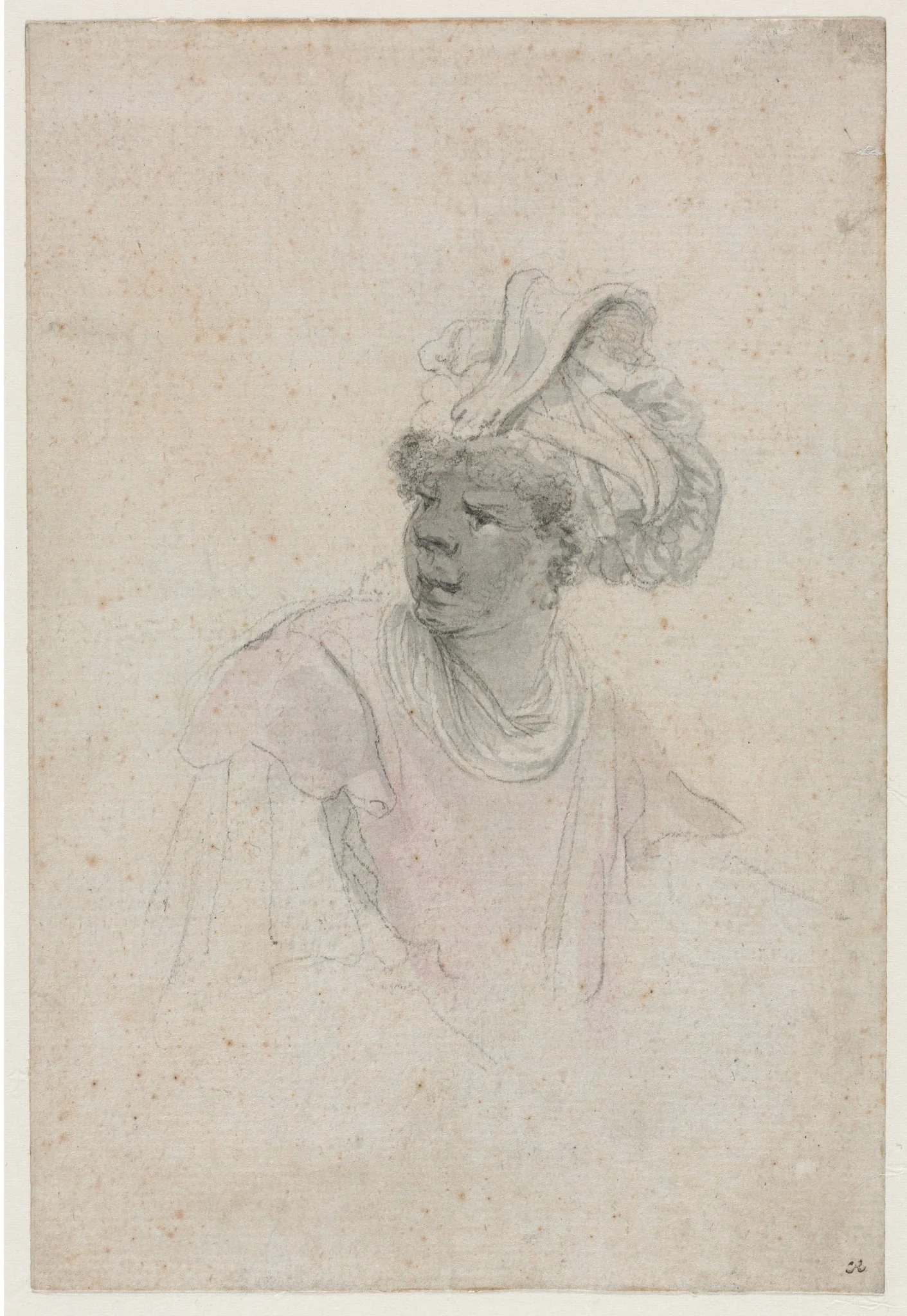 Study of a Moor, Facing to the Left, detail