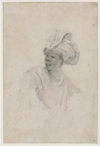 Study of a Moor, Facing to the Left, by Stefano Della Bella, 1657