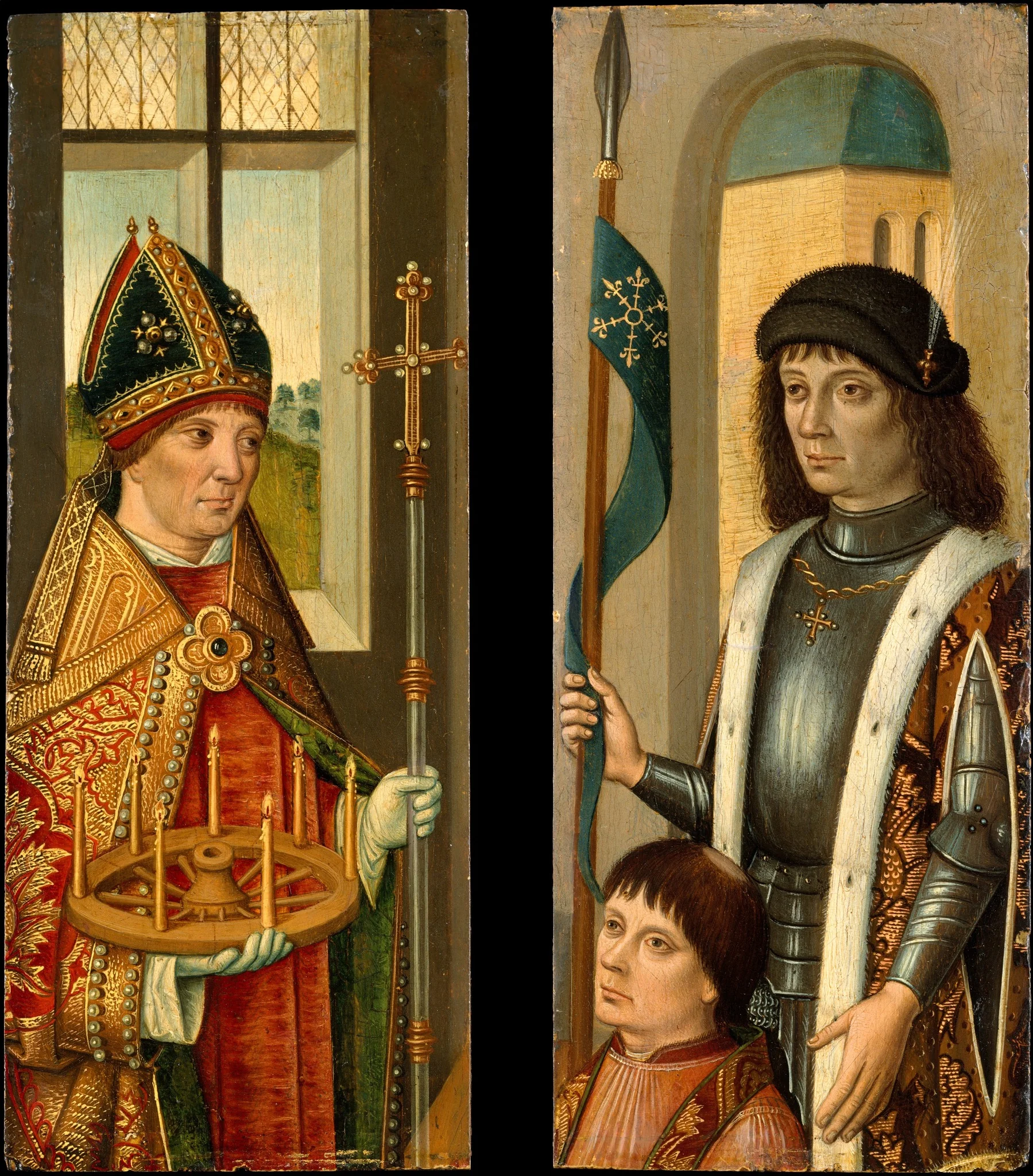 Saint Donatian; Saint Victor Presenting a Donor, detail