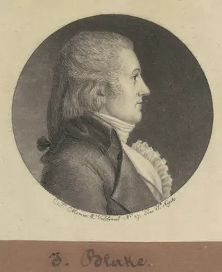 Blake, by Charles B. J. Févret de Saint-Mémin, ink, 1796