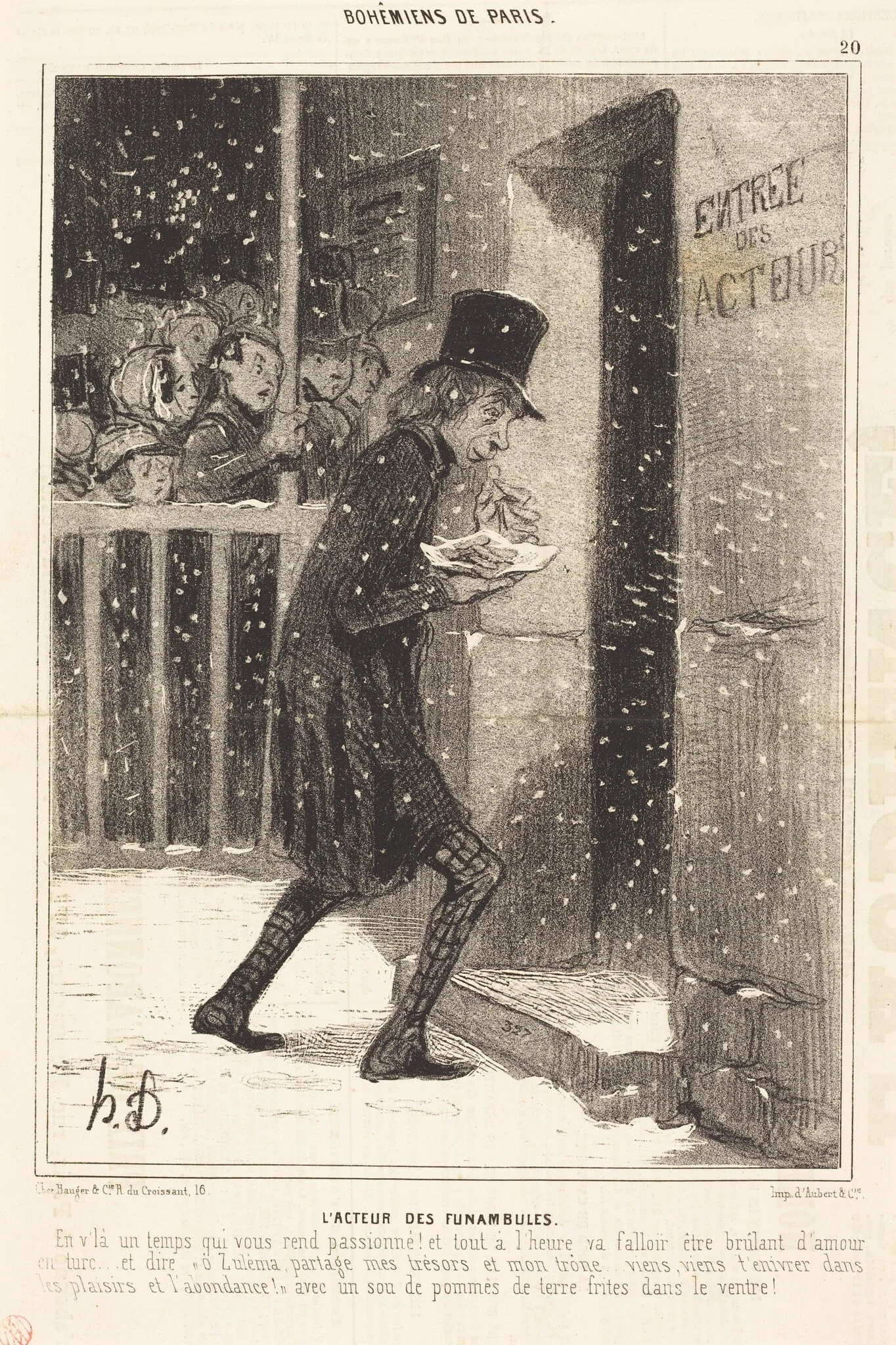 L'Acteur des Funambules, detail