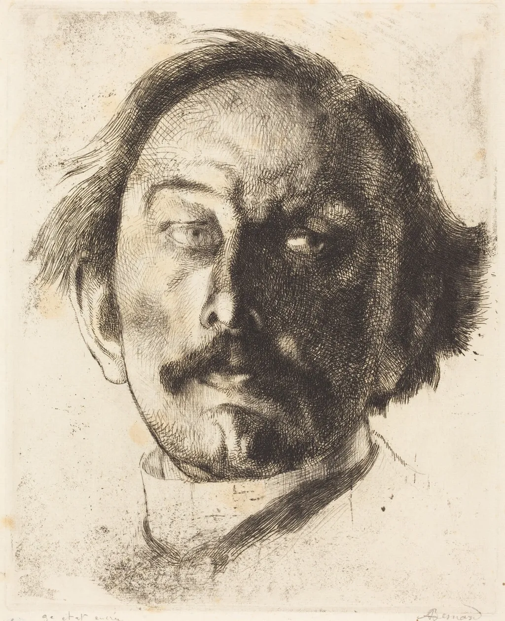Jules Destrée, by Paul-Albert Besnard, ink, 1917