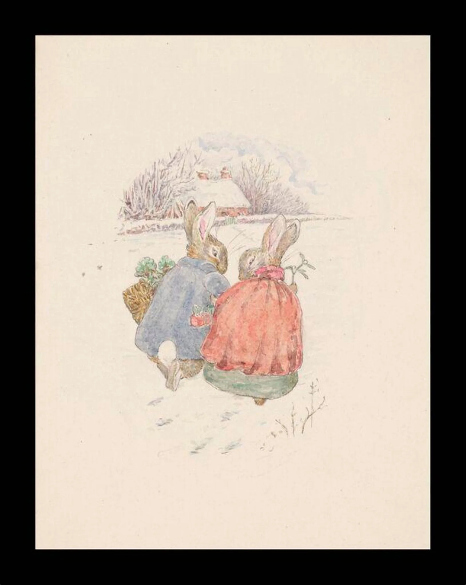 Design for a christmas card, detail