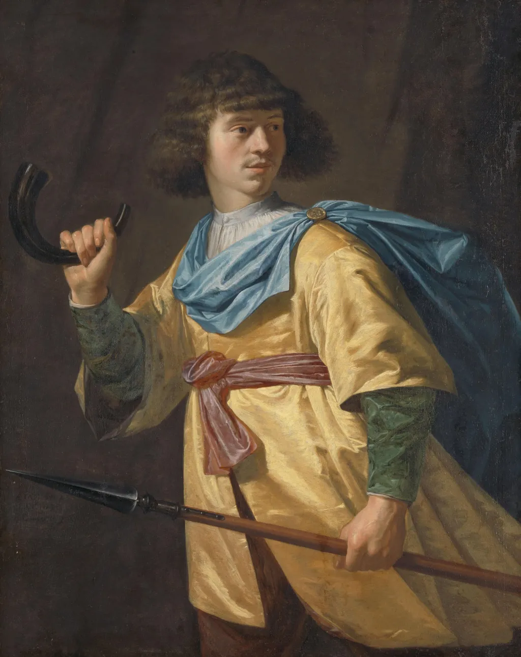 Portrait of a Young Man as a Hunter, by Peter Danckerts de Rij, unspecified, 1635