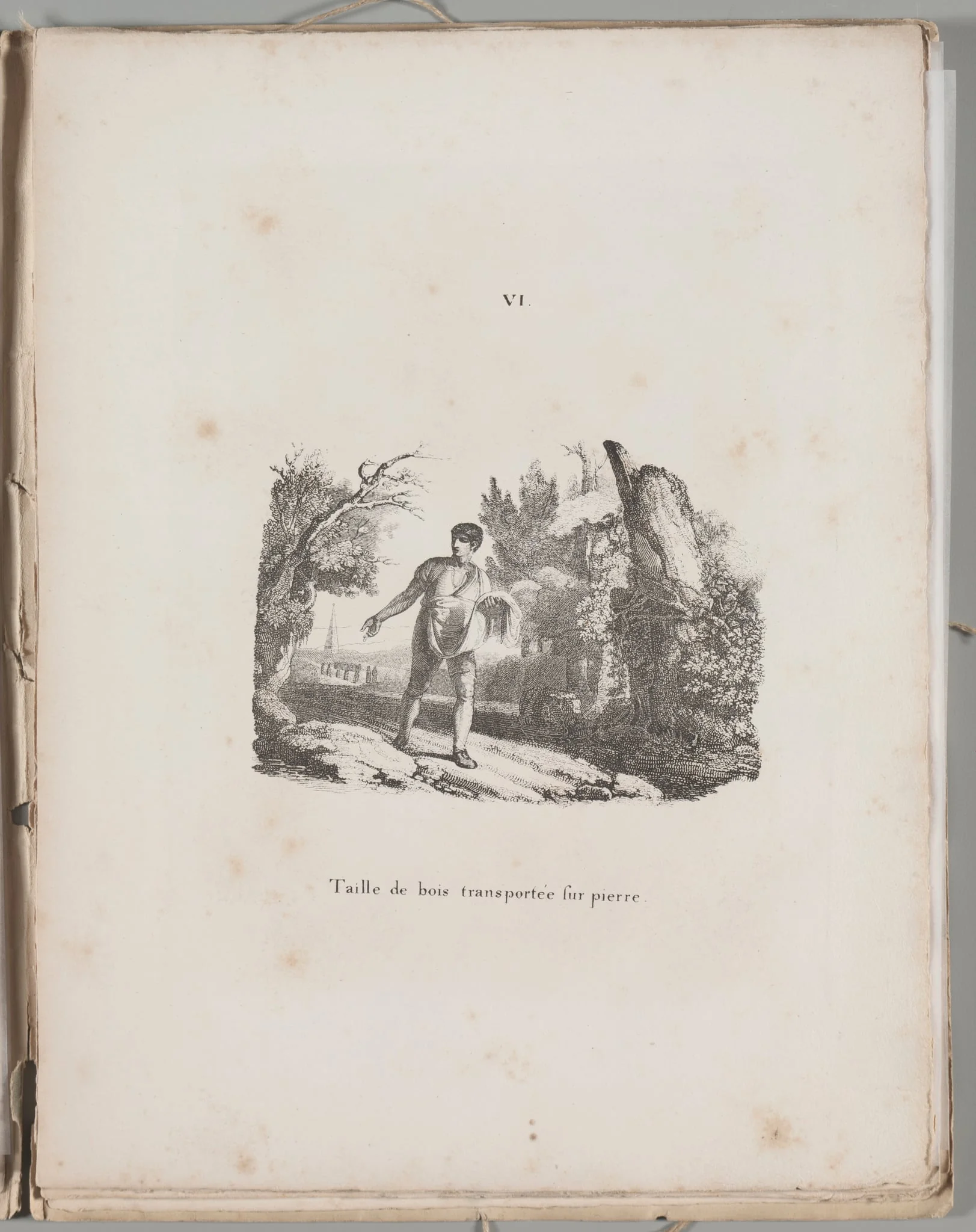 Art of the Lithograph: Transfer of a Wood Engraving, Plate VI, detail