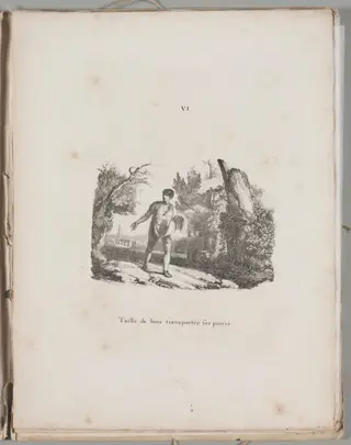 Art of the Lithograph: Transfer of a Wood Engraving, Plate VI, by Alois Senefelder, 1819