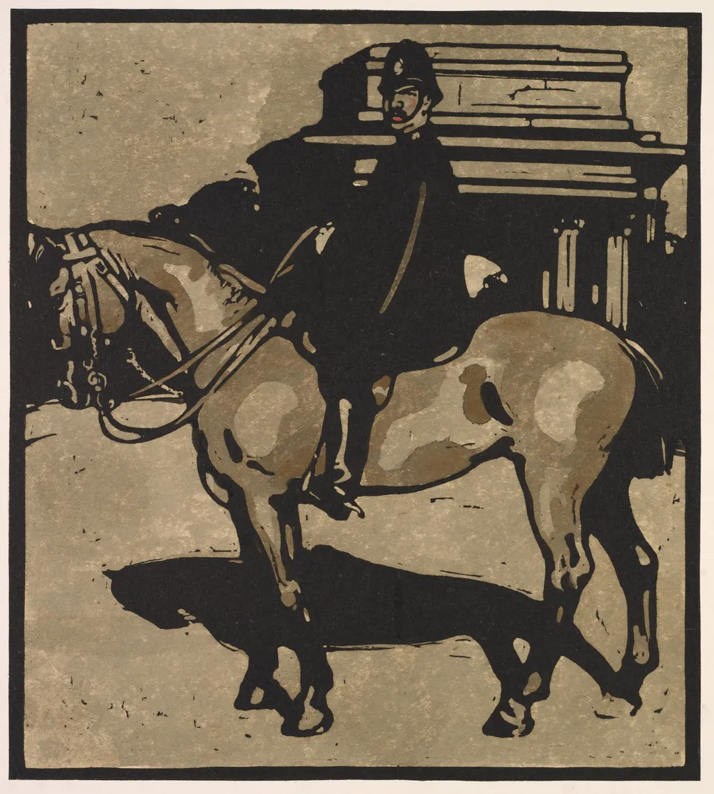 London Types: Policeman, by William Nicholson, 1898