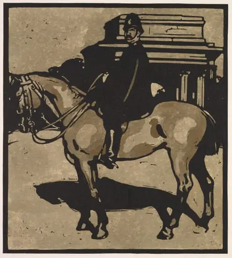 London Types: Policeman, by William Nicholson, 1898