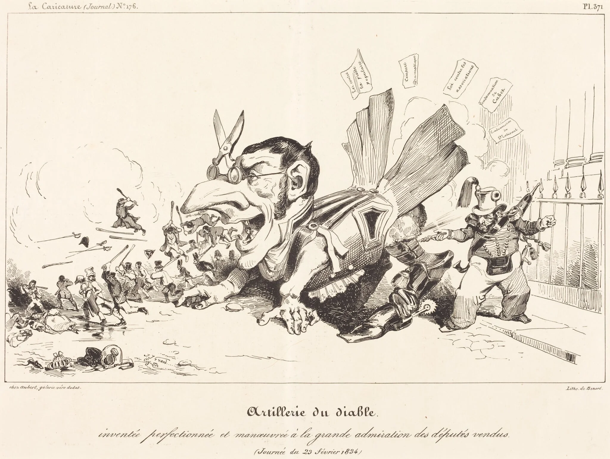 Artillerie du Diable (The Devil's Artillery), detail
