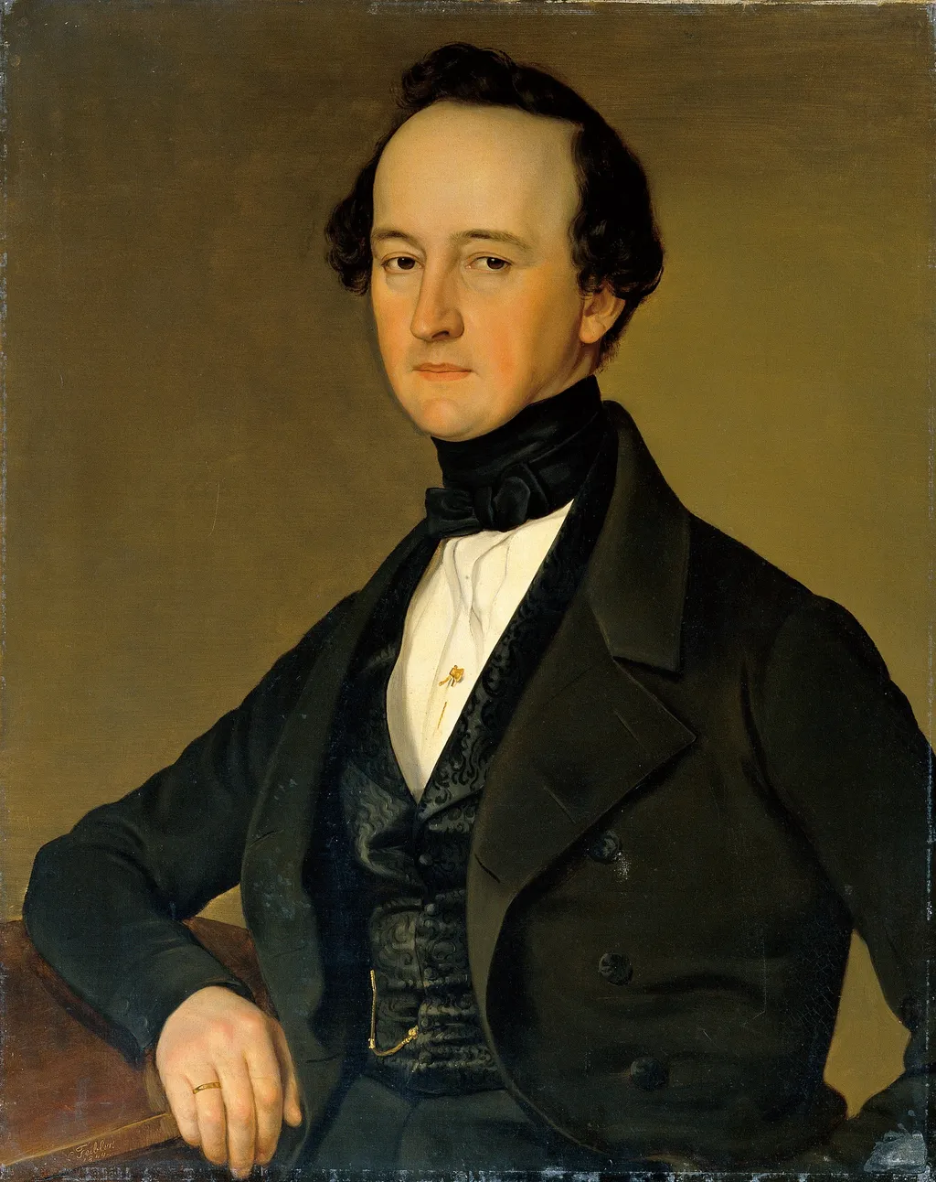 Dr. Franz Russ, by Carl Teibler, oil, 1844