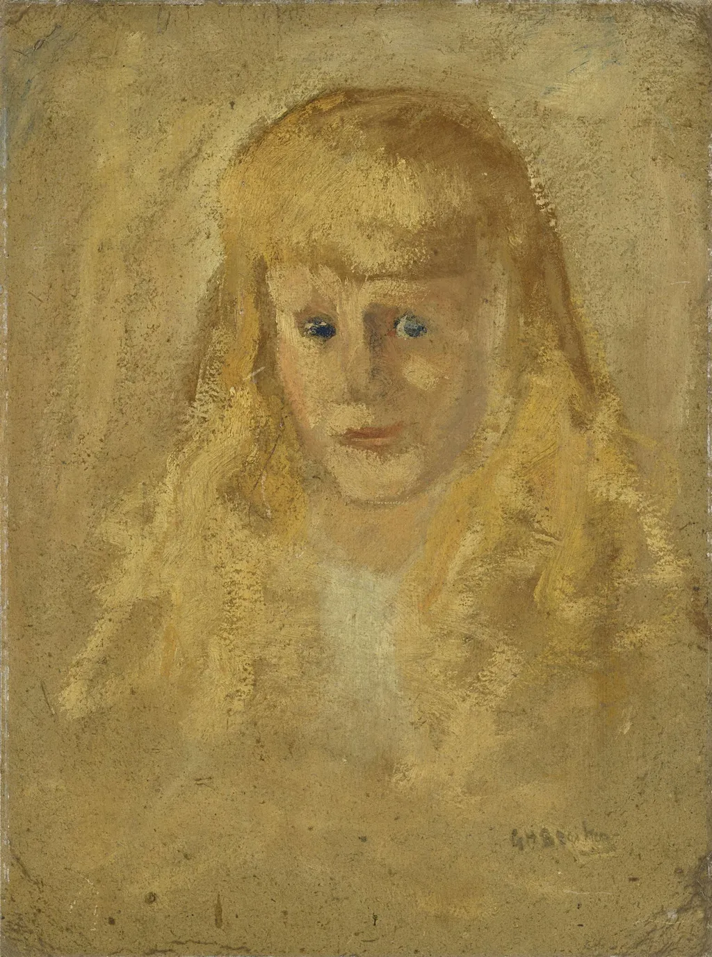 Marie Anne Henriette Breitner (geb.1882-06-14), the Painter's Half-sister, by George Hendrik Breitner, oil, 1906