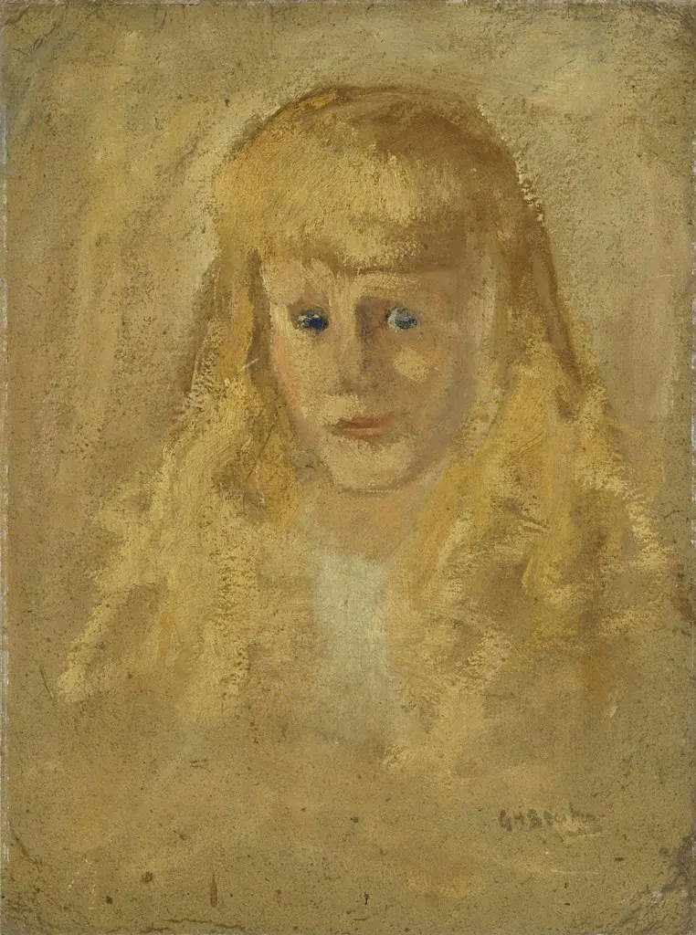 Marie Anne Henriette Breitner (geb.1882-06-14), the Painter's Half-sister, by George Hendrik Breitner, oil, 1906