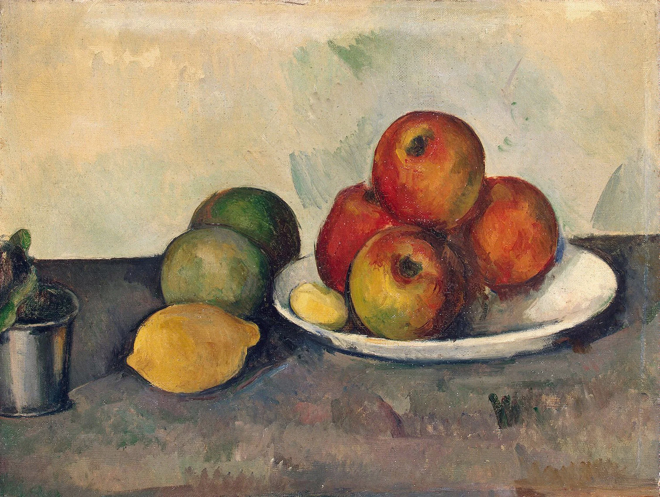 Still Life with Apples, detail