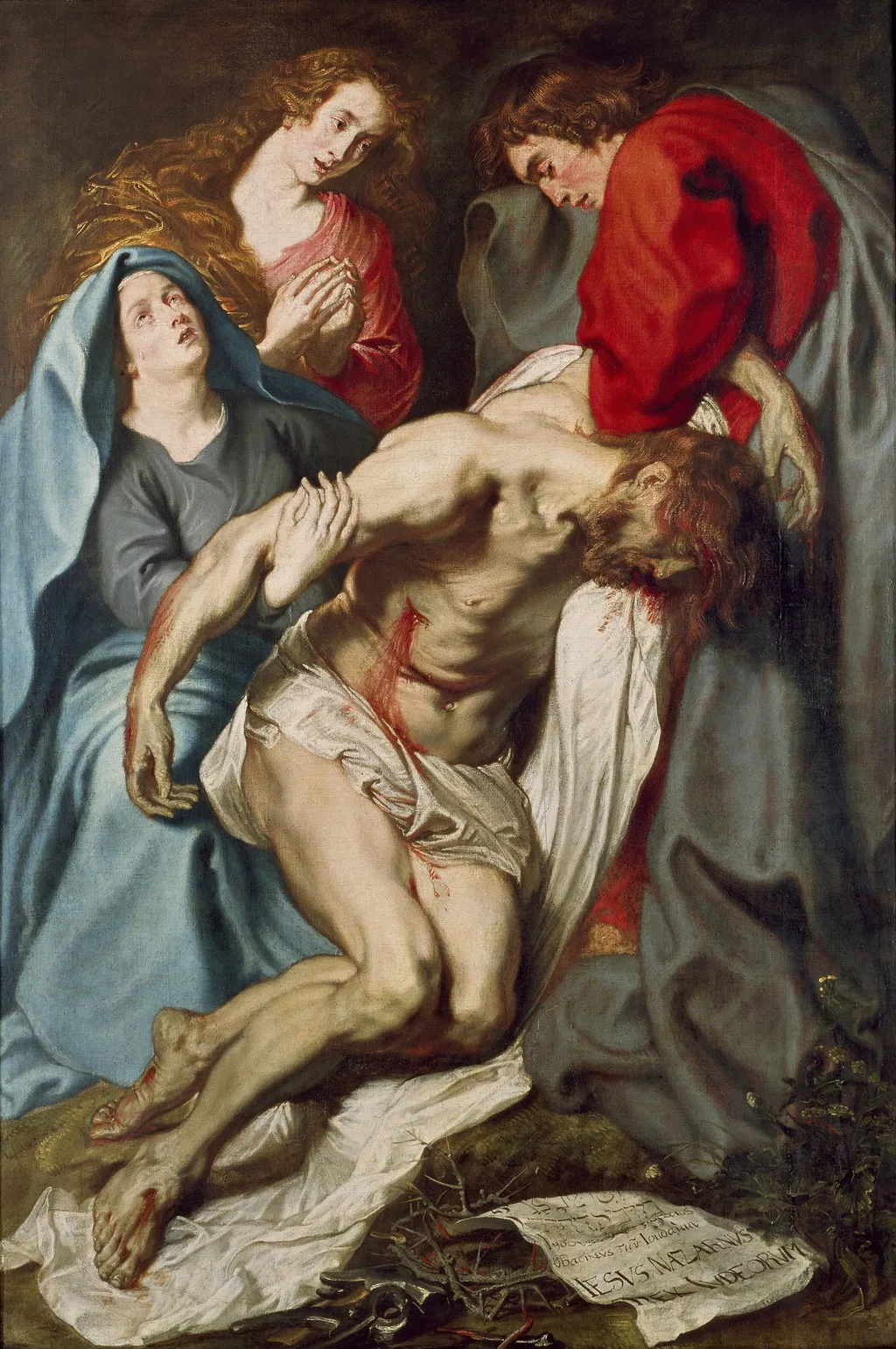 Deposition, by Anthony van Dyck, oil, 1619