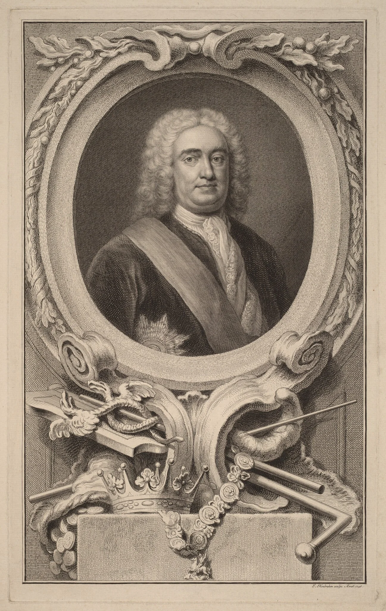 Robert Walpole, 1st Earl of Orford, detail