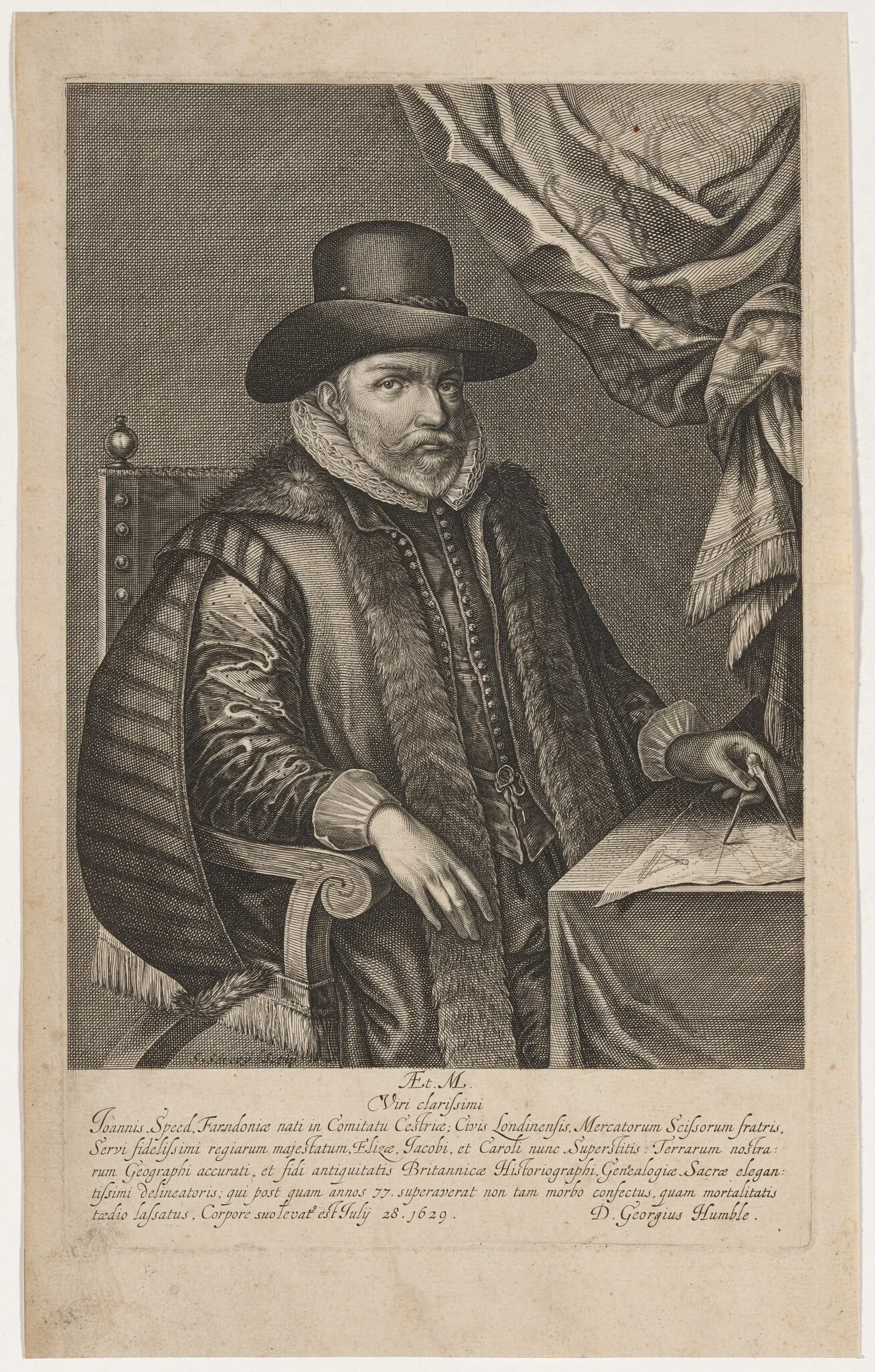 John Speed, detail