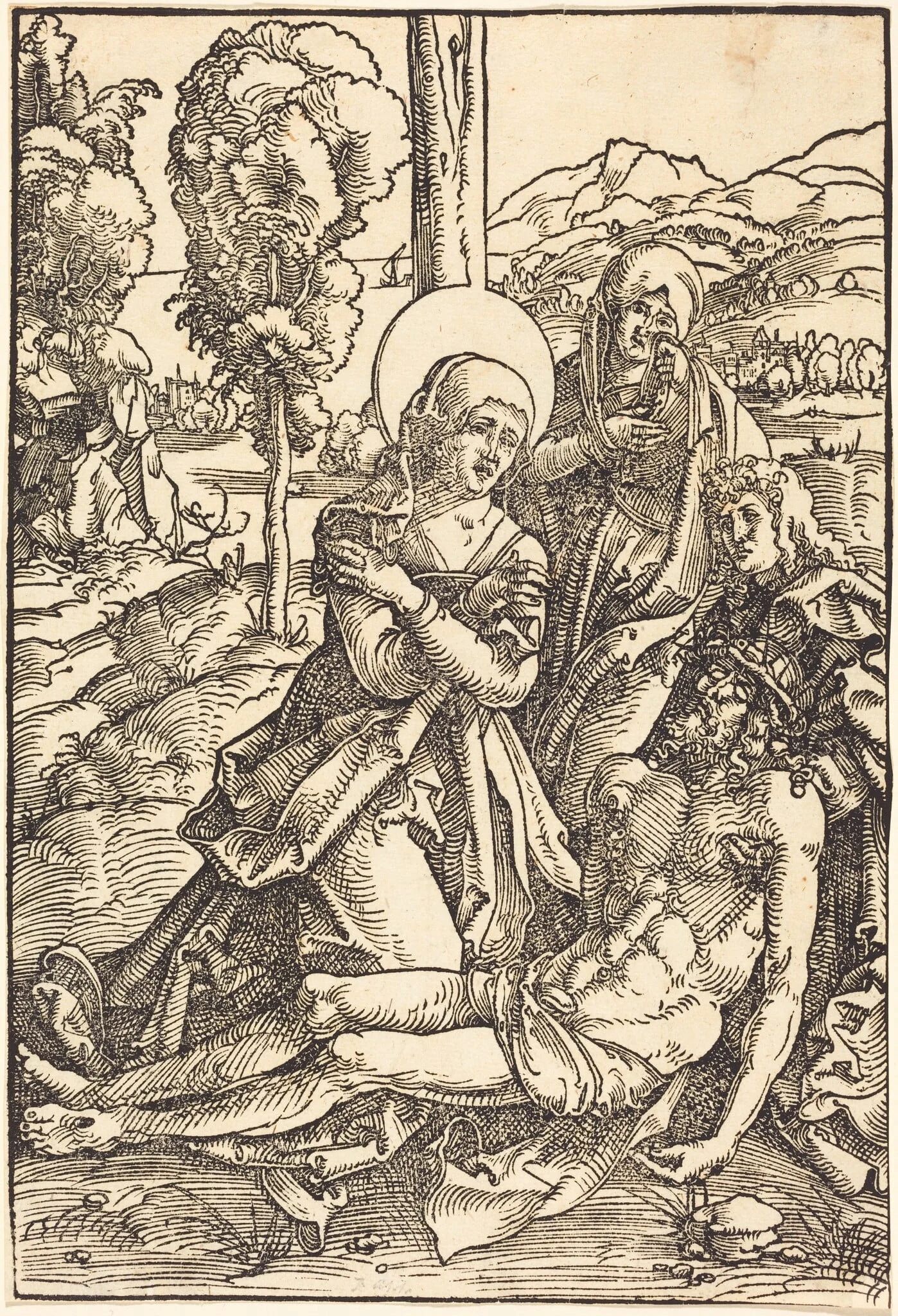 The Lamentation, detail