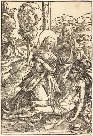 The Lamentation, by Hans Baldung Grien, ink, 1510
