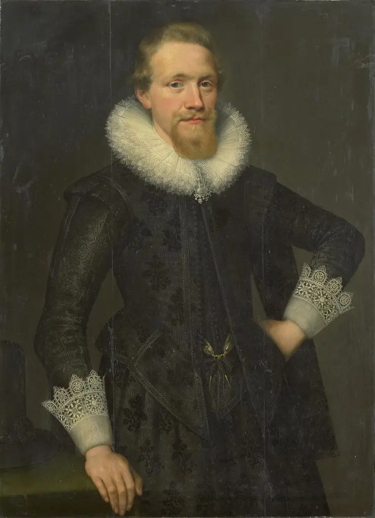Portrait of Jacob Pergens (?-1681), by Salomon Mesdach, oil, 1619