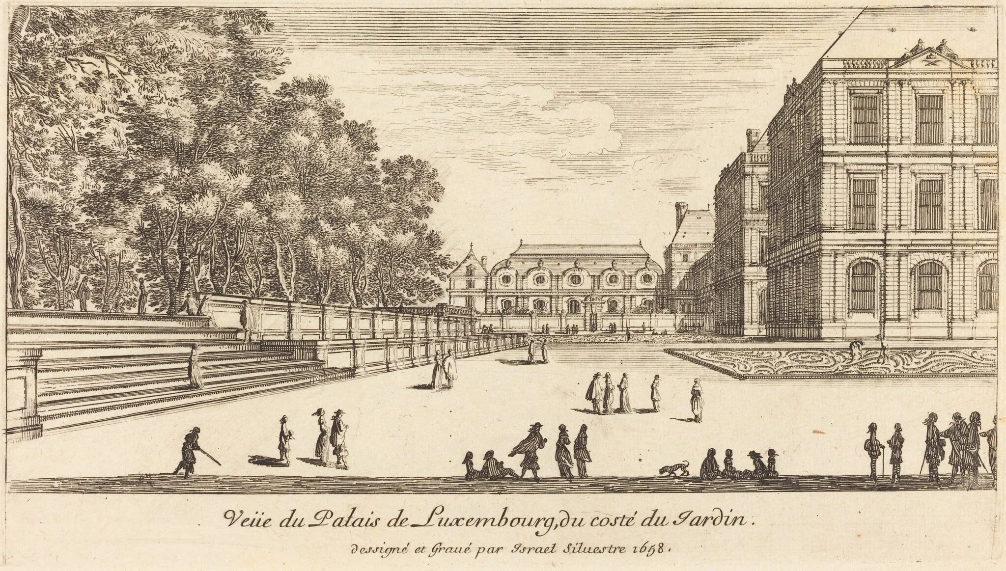 Veue du Luxembourg, detail