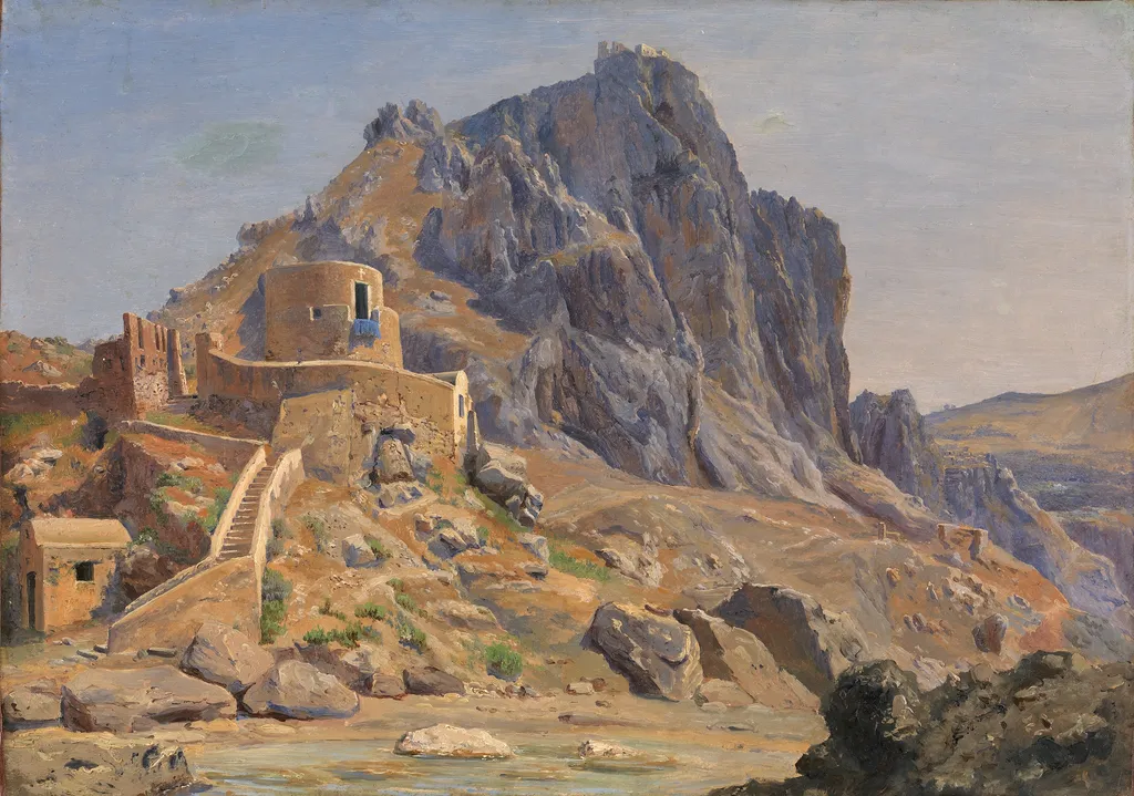 View of Marina Piccola, Capri: Morning Light, by Thorald Læssøe, unspecified, 1851